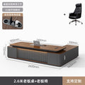 2.6m double cabinet boss table + boss chair [painted desktop model]