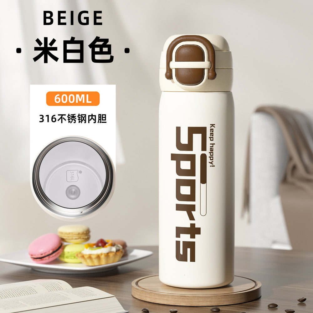 316 stainless steel vacuum insulated tumbler - large capacity, dual-drink, pop-up design - perfect for outdoor adventures and car travel