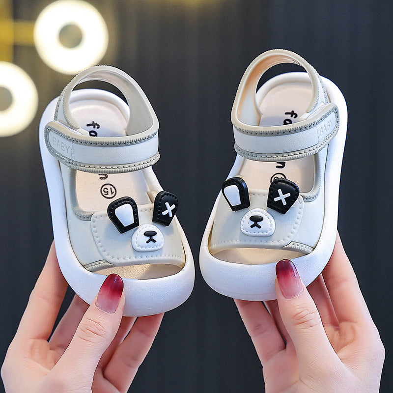 Kids' sandals: new summer korean style, soft sole, non-slip, waterproof first walker sandals for boys and girls aged 2-3 years