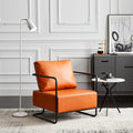 Orange leather
