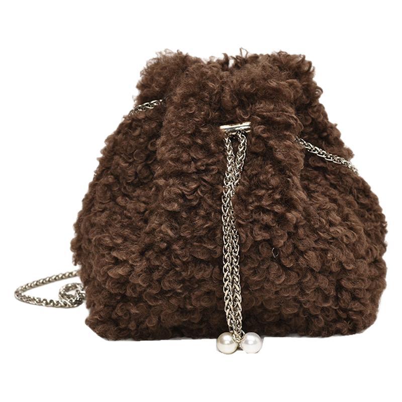 New Chinese style national style bag women's 2025 new niche design chain shoulder messenger bag portable bucket bag