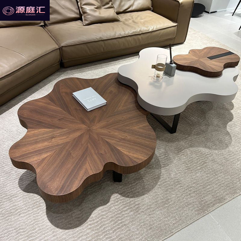 Second-hand fengyunduo coffee table, asymmetrical coffee table, special-shaped for home living room popularaccessible luxurycasual2025 high-end coffee table