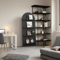 Magazine rack floor-standing storage rack wall-mounted book rack newspaper rack environmental-friendly multi-layer bookshelf medieval style reading bookshelf wood