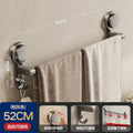 Suction cup bathroom towel rack wall-mounted punch-free storage rack bathroom towel double pole toilet storage bracket