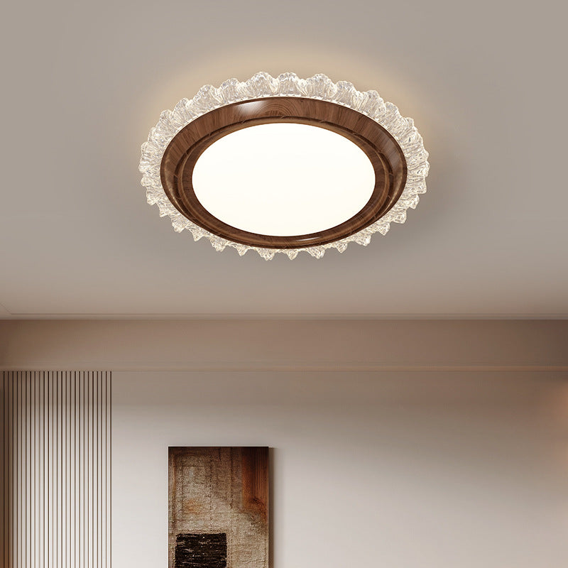 [Strict selection] Bladeless fan light Ceiling light Modern simple ultra-thin round invisible silent integrated electric fan light