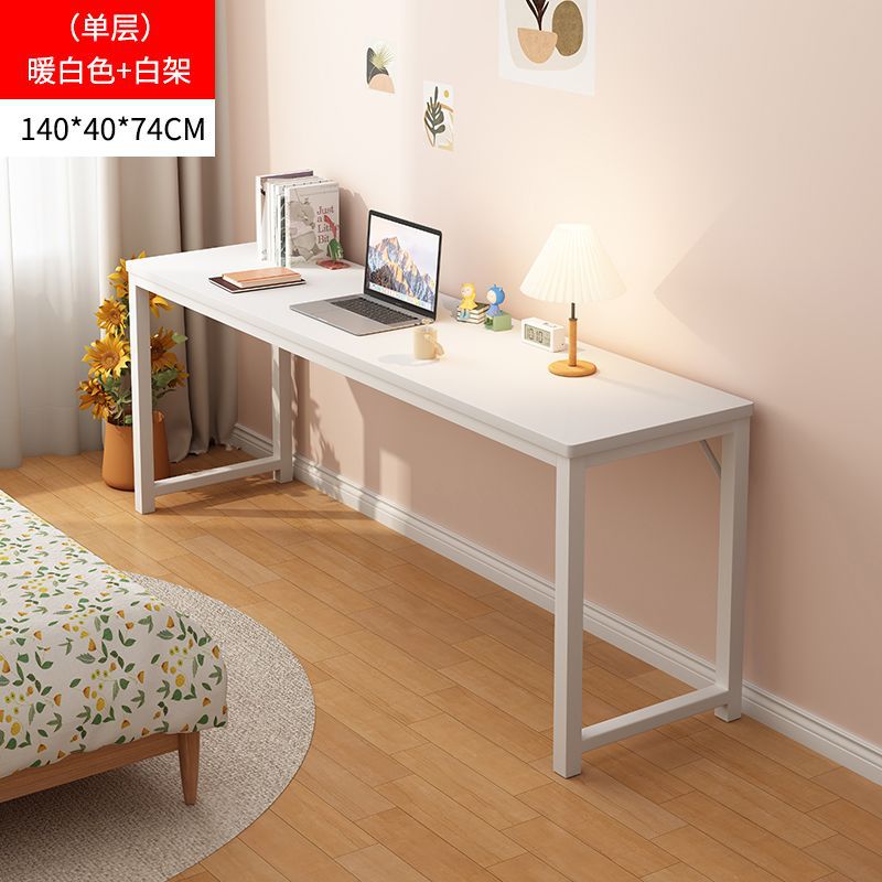 Desk, simple dining table, office desk, home double-layer desk, study desk, writing desk, minimalist computer desk, training table