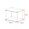 Bauhaus minimalist stainless steel side table coffee table floor-standing multi-tier storage rack metal style display shelf organizer