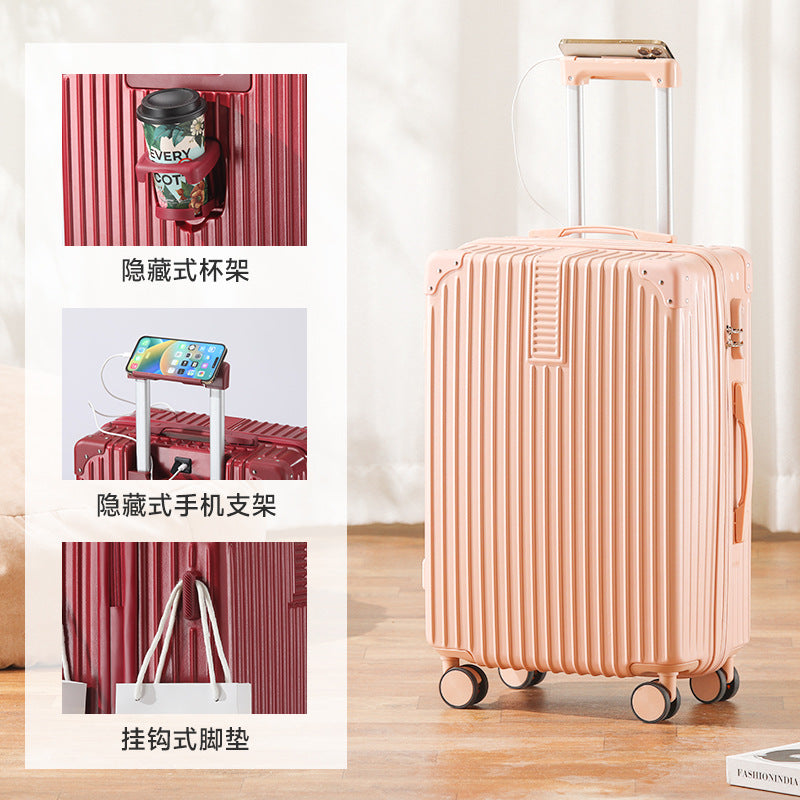 New multi-functional child and mother suitcase large-capacity men's and women's trolley case wear-resistant universal wheel suitcase password case