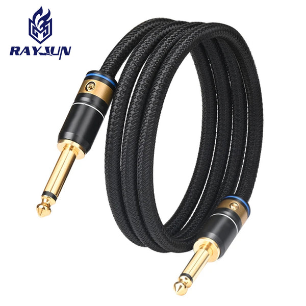 Lei Jun-913 audio cable 6.5 silver-plated copper mobile phone electric guitar connected to power amplifier audio mixer 6.35mm