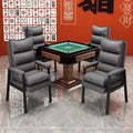 Mahjong chair for playing mahjong, backrest for chess and card room, plaid, long-sitting conference stool, mahjong parlor, for home office chair