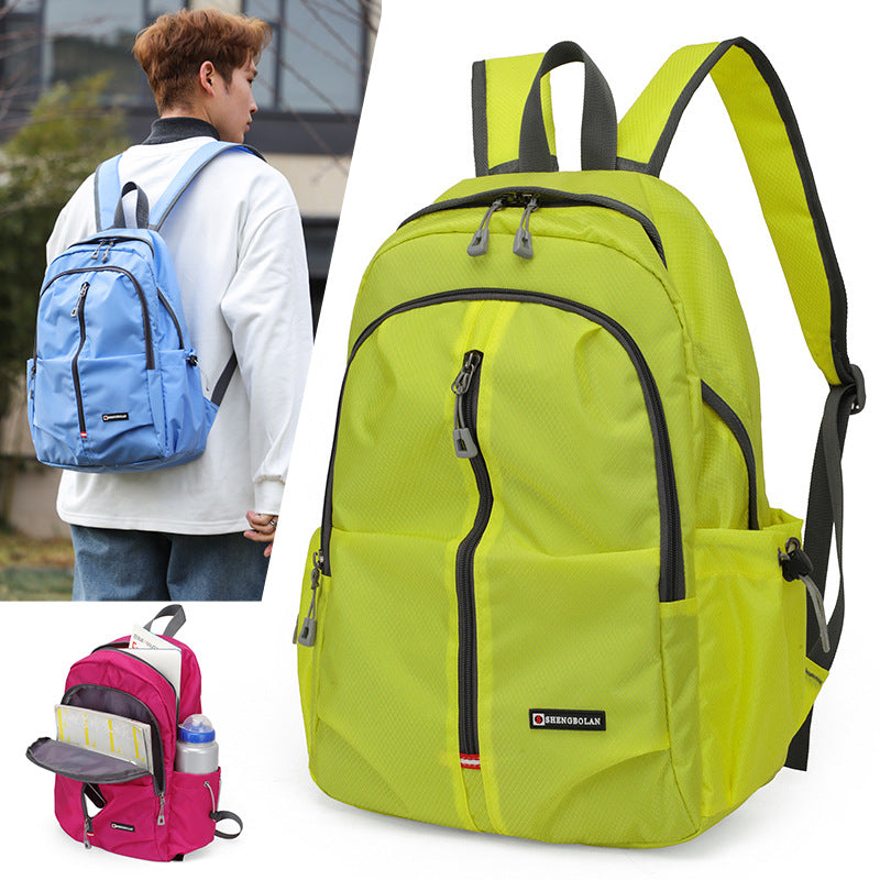 Sports backpack wholesale new backpack outdoor travel bag leisure sports backpack lightweight large capacity folding bag