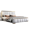 Italian light luxury master bedroom double bed ultra-thin bedside bed classy master bedroom bedroom for home storage princess wedding bed