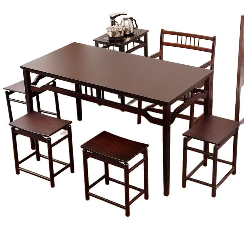 New chinoiserie tea table and chair combination office kung fu coffee table for home living room balcony tea table tea table
