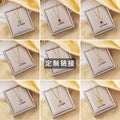 Customized high-end niche design accessible luxury 18k gold titanium steel pendant, direct from the source factory, odm customization available
