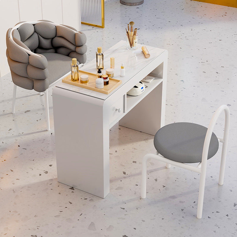 Cream wind multi-functional manicure table and chair set special economical single and double light luxury Internet celebrity ins manicure table