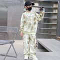 Boys' fall outfit set  new style: stylish tracksuit for older boys, autumn/spring fashionable sweatshirt for kids