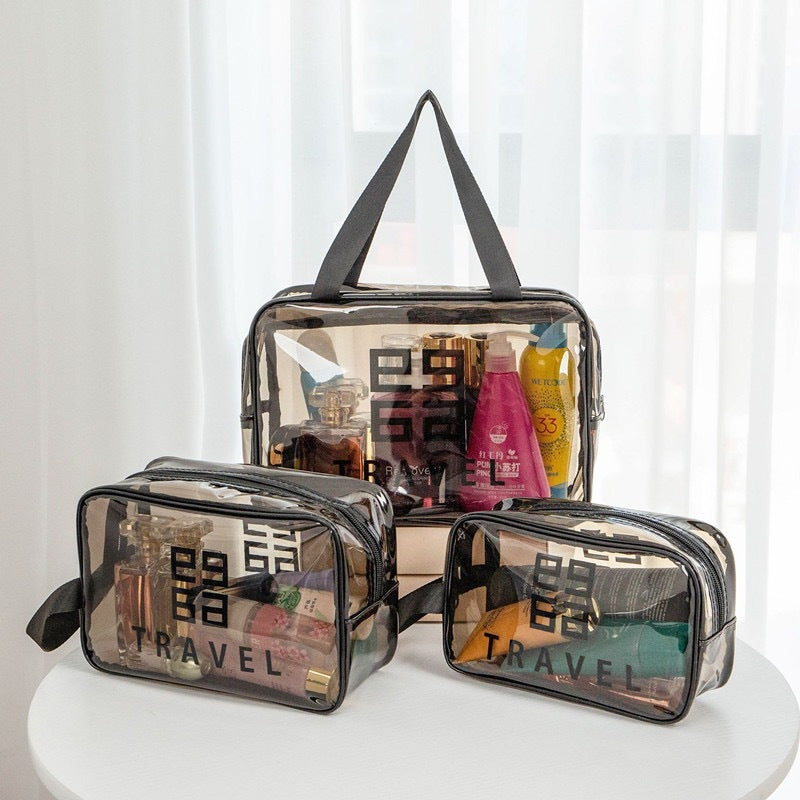Wash bag Travel storage Premium waterproof pvc storage bag Cosmetic bag Portable portable cosmetic bag Transparent