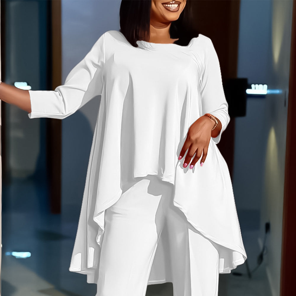 C8615   new summer foreign trade women's fashionable elegant loose plus size irregular african top