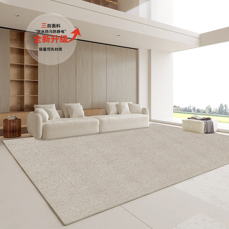 Japanese-style rug for living room, bedroom, bedside, coffee table – premium, light luxury, home use, sound-absorbing floor mat, large area full coverage