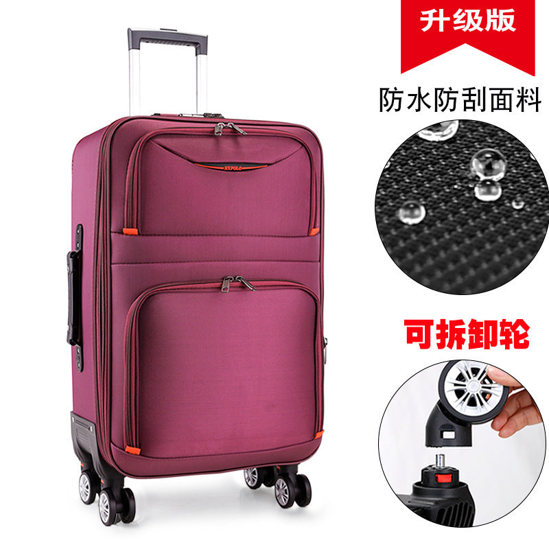 Oxford cloth suitcase women's 20 trolley case men's suitcase universal wheel 26 password suitcase 24