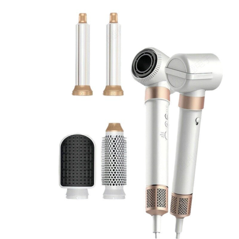 Cross-border automatic seven-in-one hot air comb automatic adsorption multi-functional curling iron brushless motor high-speed hair dryer