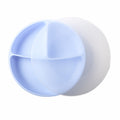 Kids tableware baby platinum silicone bowl baby silicone suction cup divider dinner plate food grade silicone tableware