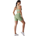 New arrival free underwear three-quarter shorts yoga suit beautiful back cross sports intimates fitness yoga suit