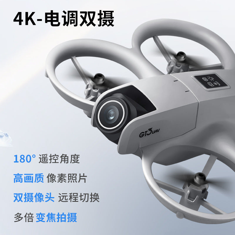 Gt3 cross-border drone aerial photography hd obstacle avoidance fpv drone with dual cameras and lights - export-grade remote control aircraft