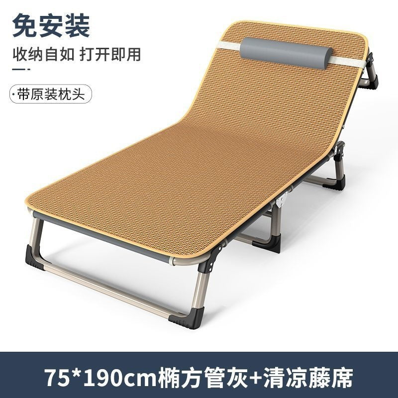 Single bed multifunctional recliner companion bed lunch break folding bed rental office camp bed lunch break bed folding bed