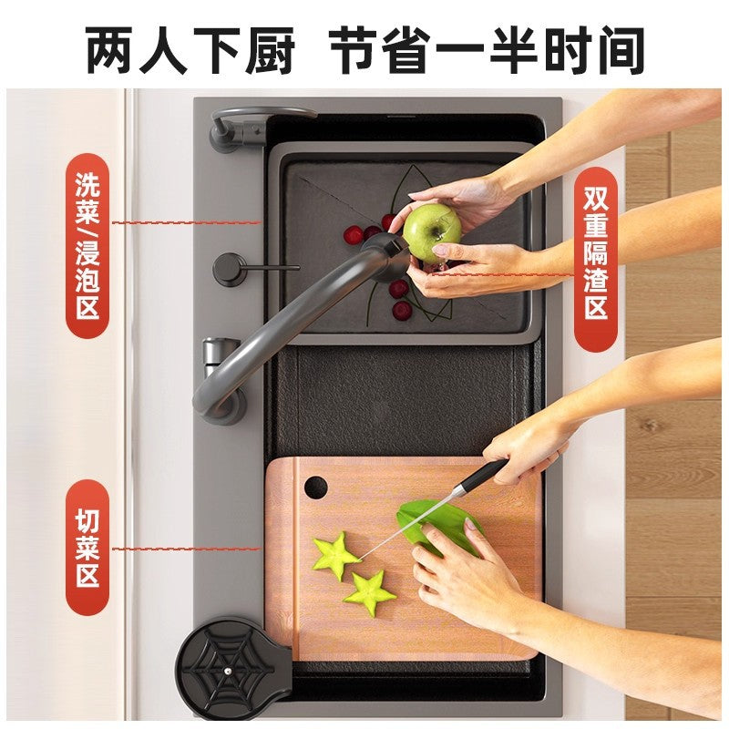 New arrival slag sink large single slot thickenedsus304 stainless steel for home kitchen sink wash basin hand wash dish sink