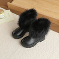 Vancahao girl short boots heattechfall and winternew arrivalkidsboots british style princess boots baby cotton boots