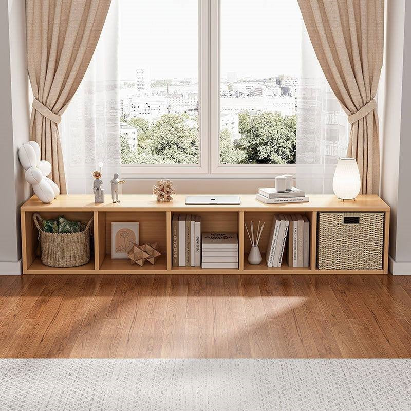 Balcony bay window storage cabinet storage rack cabinet storage cabinet plaid cabinet floor-standing single-layer low cabinet bookshelf for home bookcase