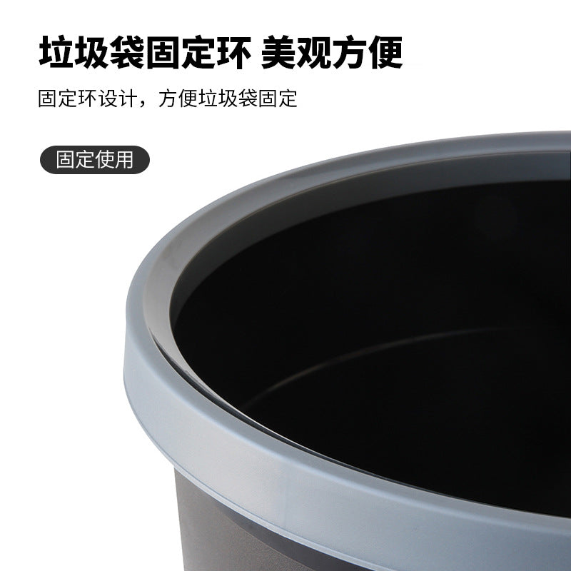 Deli 9555 trash can, office shredded paper wastebasket round confetti shell box trash can cleaning bucket wholesale