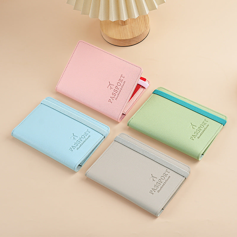 Spot  hot-selling pu leather passport bag, multi-functional passport holder, passport cover, passport cover.