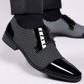 Men's leather dress shoes - new business casual style, breathable, pointed toe, perfect for spring/autumn, british & korean style, groom's wedding shoes