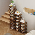 Installation-free foldable shoe rack narrow for home door multi-layer rental house dormitory simple shoe cabinet storage rack