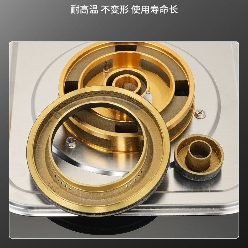 German baeda anti-dry burning high-power gas stove, home use natural gas/lpg dual burner, new timer countertop/built-in stove