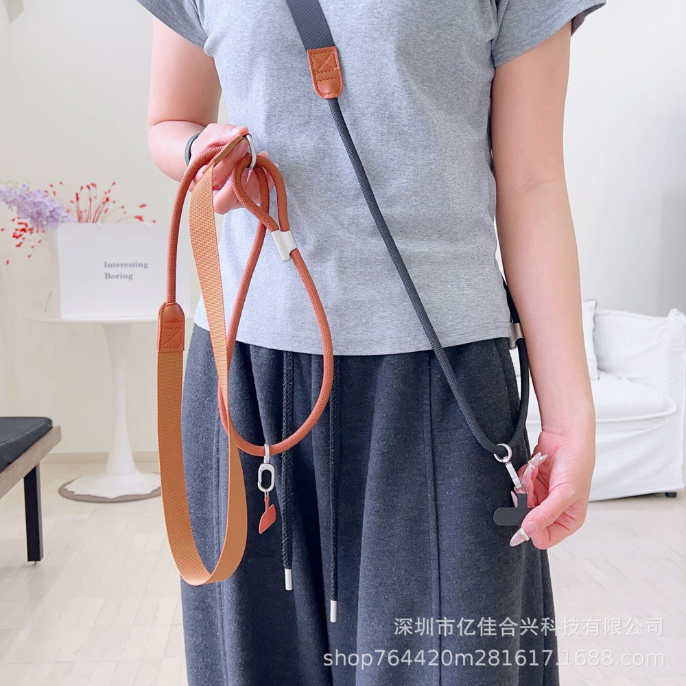 New crossbody lanyard: wide strap camera & phone chain - premium design, wearable, adjustable phone strap, outdoor anti-loss cord