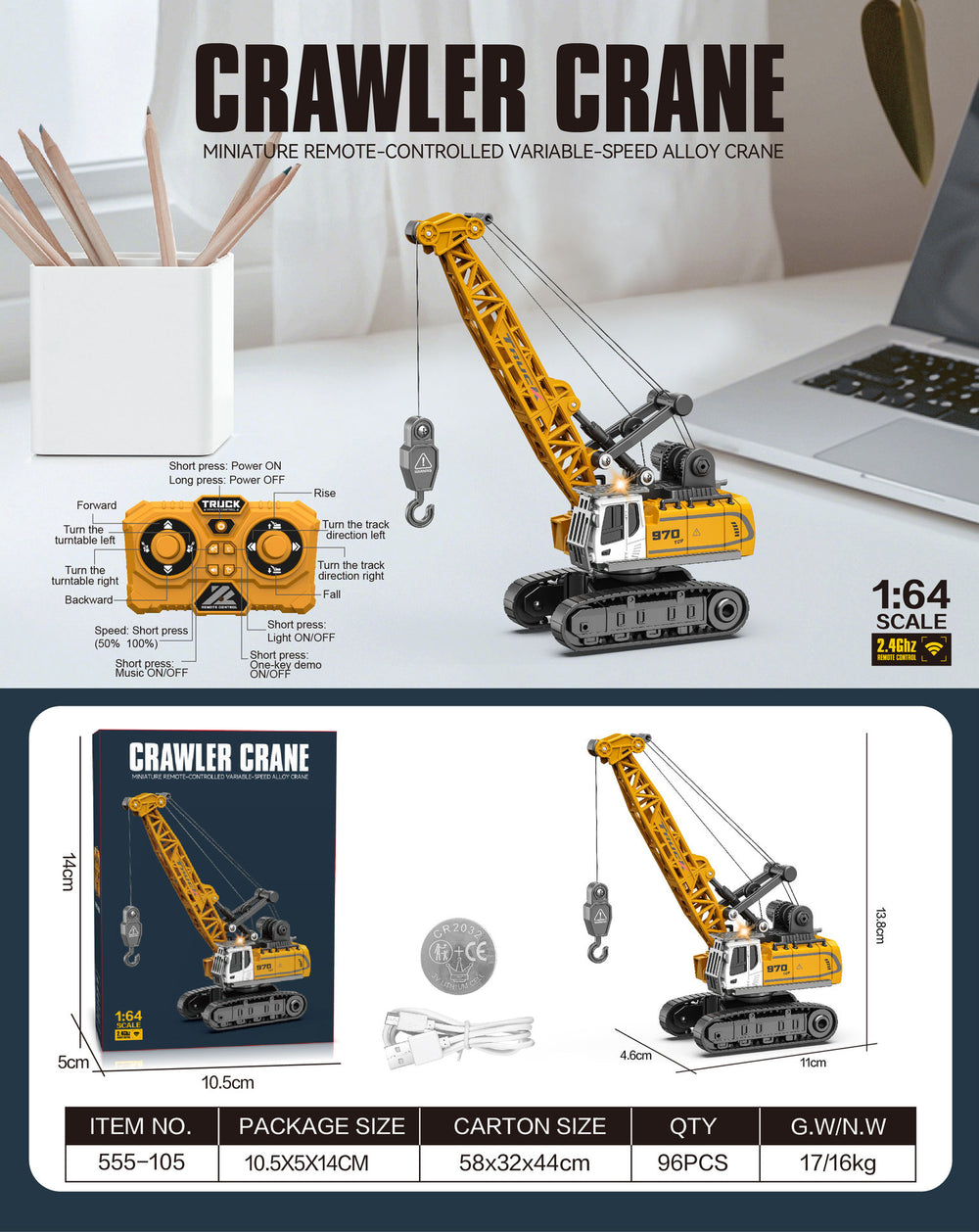 Custom mini excavator - cross-border bestseller: full-scale alloy dump truck, kids' remote control construction vehicle, mini forklift