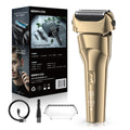 Reciprocating floating head electric shaver - usb quick charge, digital display, full body washable, men's razor - cross-border e-commerce