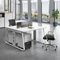 Saint li office desk - modern minimalist workstation for employees, computer desk with screen partition