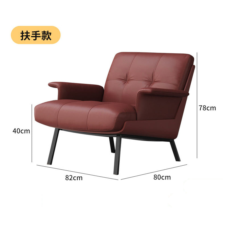 Single hotel lobby reception area table and four chairs set - casual sofa combination for cafes, offices, and meeting spaces