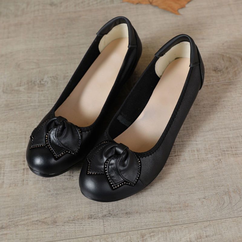 【clearance sale】new summer women's leather shoes - soft leather, soft sole, wear-resistant, breathable, waterproof, odor-resistant, and suitable for indoor wear