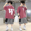 Kids' summer outfit set:  new boys' street style cool & edgy short-sleeve clothes for baby boys - summer toddler clothing