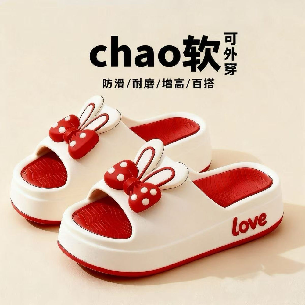 2025 new indoor home "cloud-like" platform slide sandals - women's summer thick-soled height-increasing slippers for outdoor wear