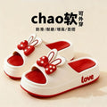 2025 new indoor home "cloud-like" platform slide sandals - women's summer thick-soled height-increasing slippers for outdoor wear