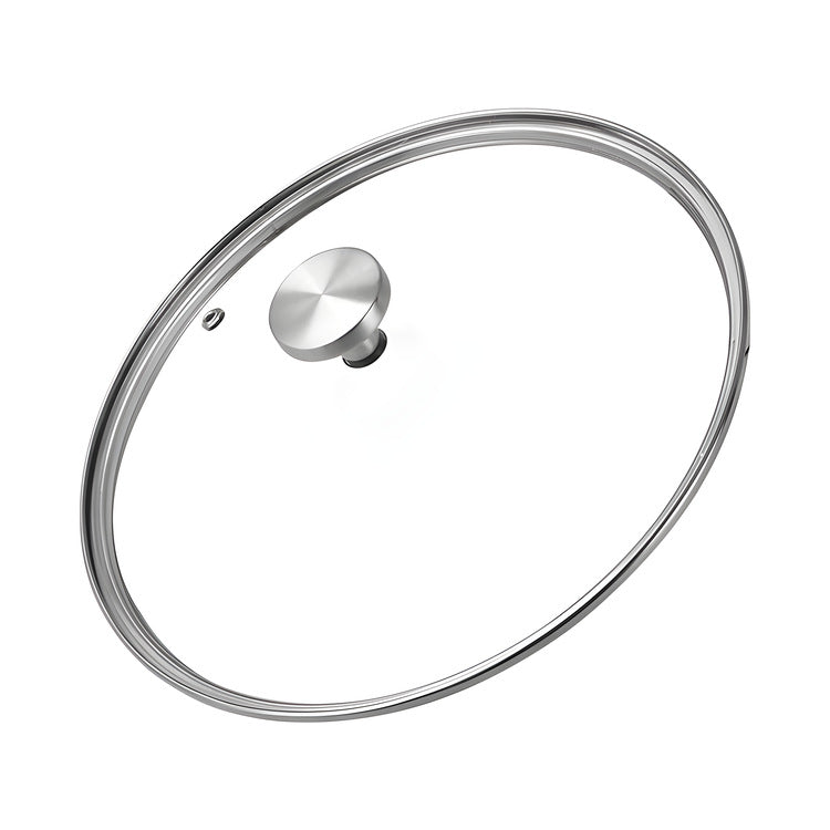 Uncoated, heavy-gauge 304 stainless steel frying pan - non-stick, suitable for home use, compatible with gas and induction cooktops