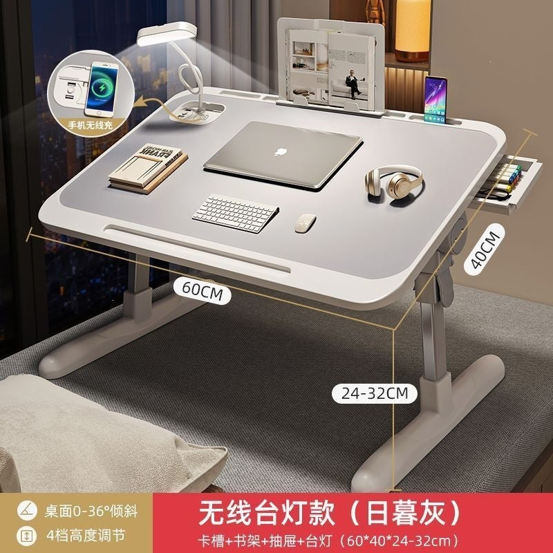 Dormitory foldable desk adjustable table bed small table bay window small table dormitory student for home lazy computer desk