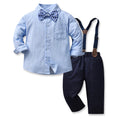 export children's autumn outfit: gentleman's long-sleeved suit for baby boys, first birthday outfit, baby clothes, children's first birthday dress