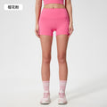 Spring/summer new women's seamless yoga shorts - double-sided brushed training running sports 3/4 length hot pants s2046